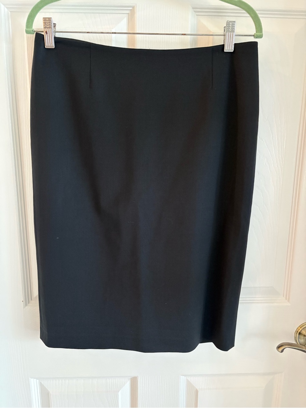 Ellen Tracy Black Tailored Pencil Skirt